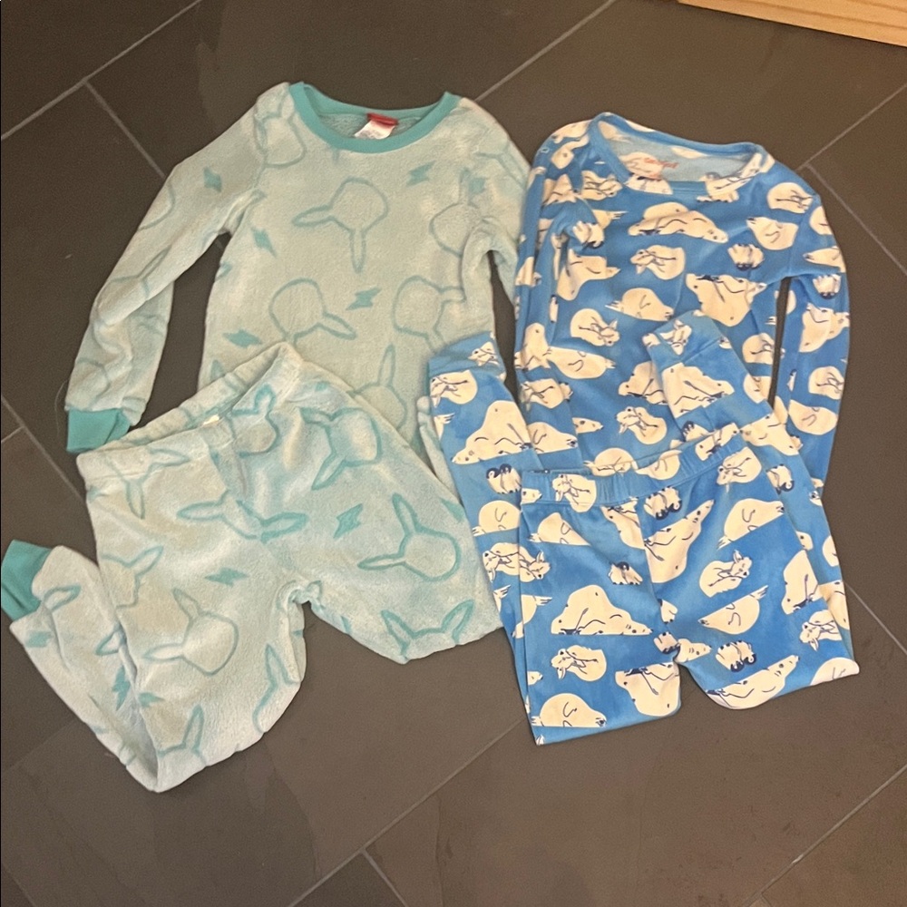 Kids Polar Bear and Pokemon  Pajama Set , size 8